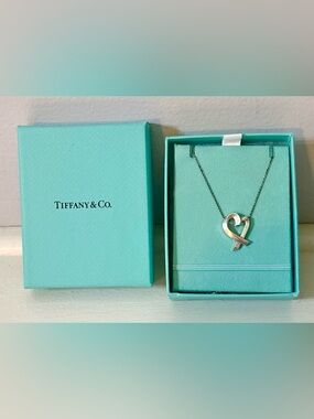 Tiffany & Co. Paloma Picasso Loving Heart Sterling Silver Necklace